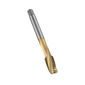 Image of E263 M20X2.5MM HSS-E Metric Coarse Spiral Flute Machine Tap - 15 Helix - TiN Coated DIN 376