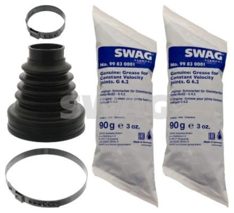 Image of CV boot kit, drive shaft SWAG 62 10 0347