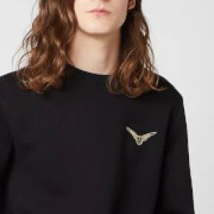 Image of Harry Potter Golden Snitch Unisex Embroidered Sweatshirt - Black