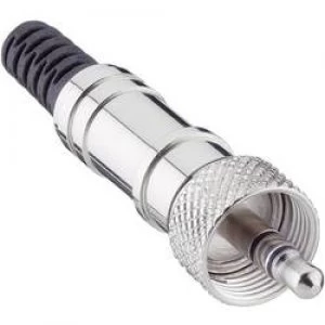 Image of 3.5mm audio jack Plug straight Number of pins 3 Stereo Silver Lumberg 1532 05