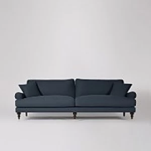 image of Swoon Sutton Smart Wool 3 Seater Sofa - 3 Seater - Indigo