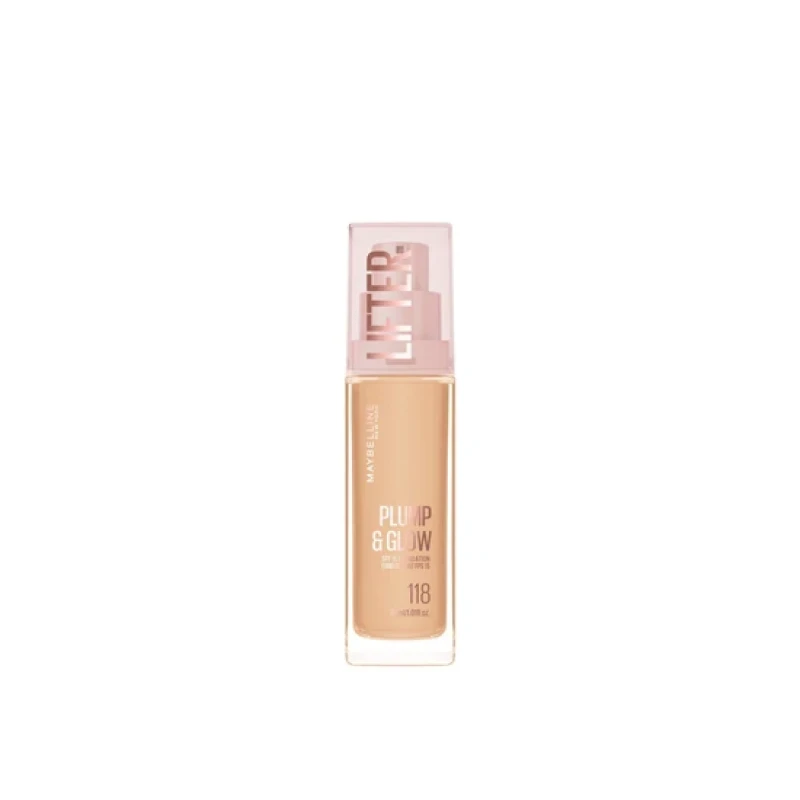 Image of Maybelline Lifter Plump & Glow Foundation SPF 15 118