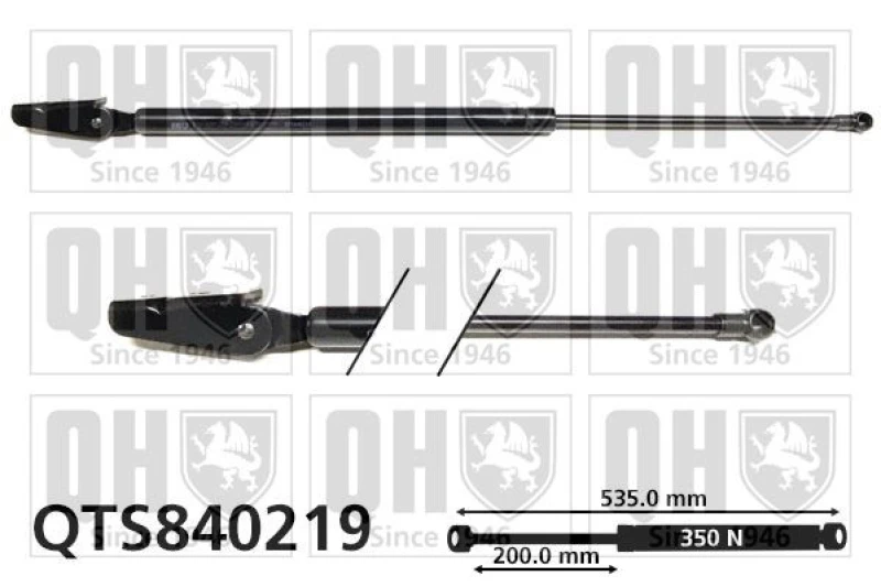 Image of QUINTON HAZELL Tailgate strut QUINTON HAZELL QTS840219