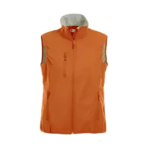 image of Clique Womens/Ladies Plain Softshell Gilet (XXL) (Blood Orange)