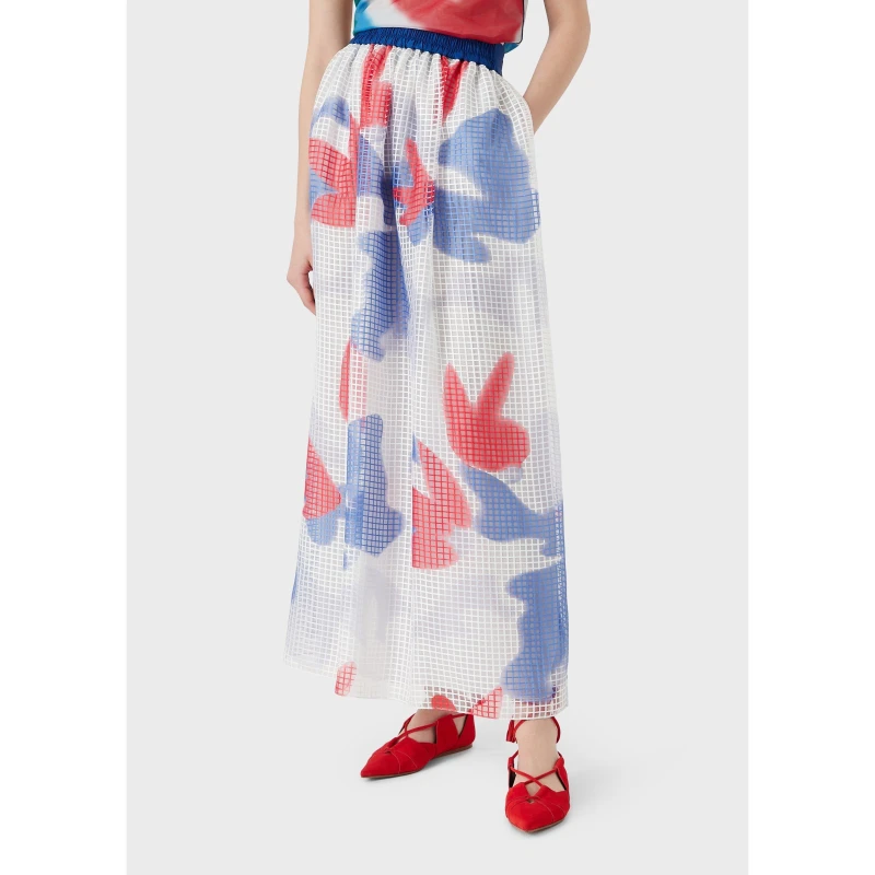 Image of Emporio Armani Womens Maxi Skirt Fantasia female 12 (M)