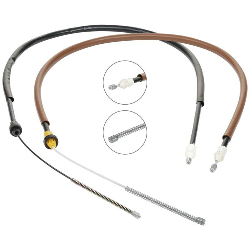 Image of RIDEX 124C1384 Brake Cable Left Rear, 1335/1000mm Cable,parking brake (124)