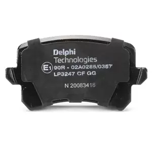 Image of DELPHI Brake pad set VW,AUDI,SEAT LP3247 3AA698451,3AA698451A,3C0698451B 3C0698451C,3C0698451D,3C0698451F,JZW698451G,3507120M02,3AA698451,3AA698451A