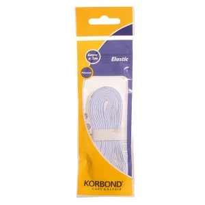 image of Korbond White Elastic 6mm x 3m