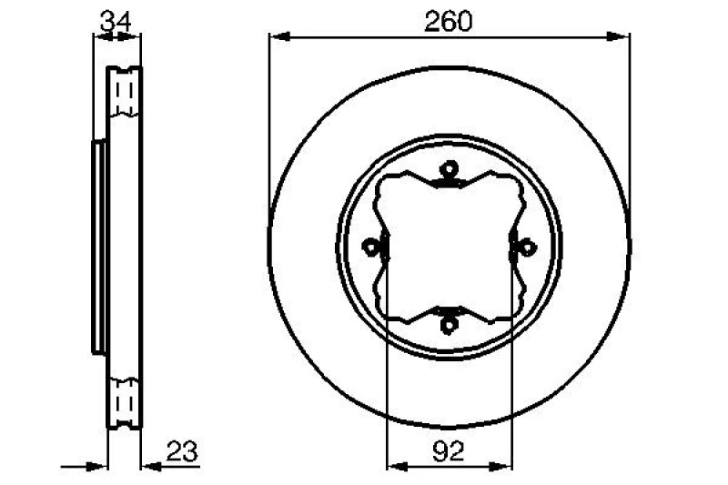 Image of Brake disc Bosch 0 986 478 568