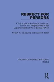 Image of Respect for Persons A Philosophical Analysis of the Moral Political and Religious Idea of the Supreme Worth of the Individual Person