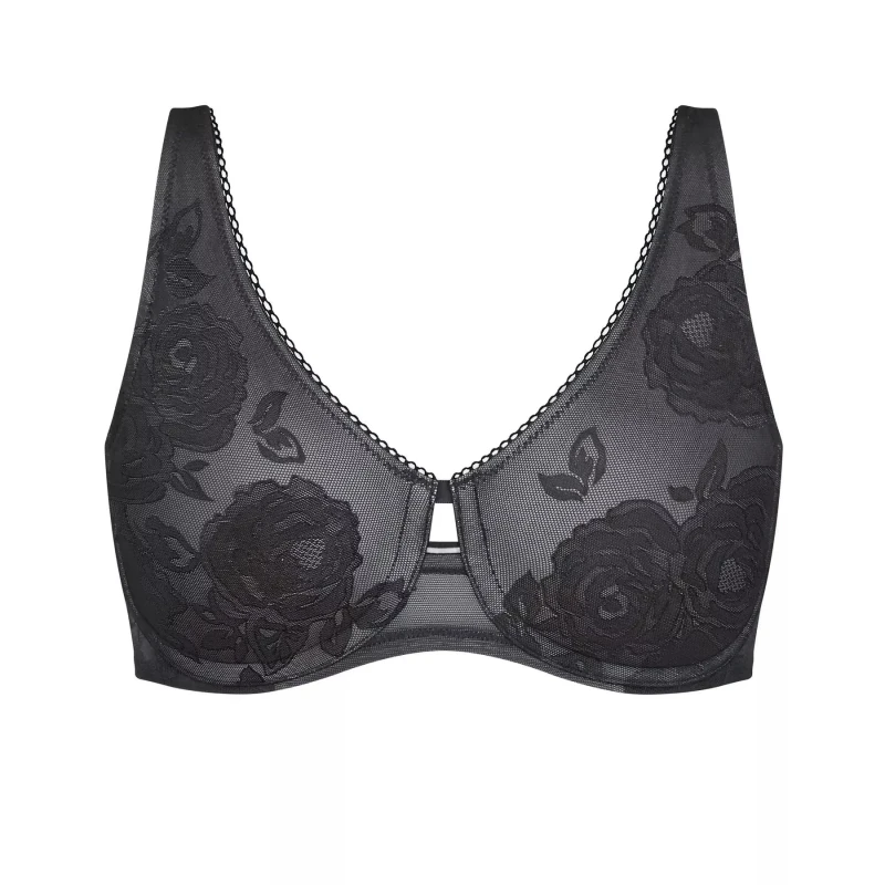 Image of Triumph Womens bra Triumph Wild Rose Sensation W01 Noir Female 85D