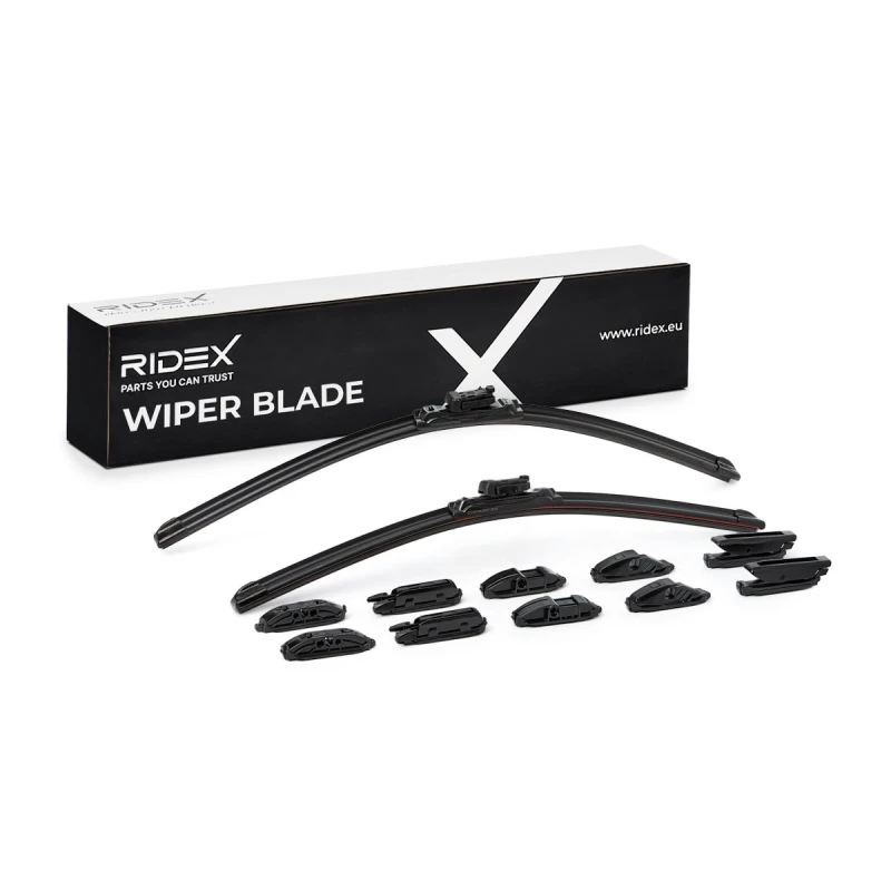 Image of RIDEX 298W17232 Wiper blade Front, Flat wiper blade, 550mm Wiper Blade (298)