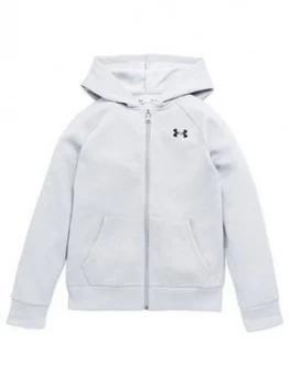 image of Urban Armor Gear Boys Rival Cotton Full Zip Hoodie - Grey/Black Size M 9-10 Years