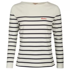 Image of Barbour Womens Bradley Top Cloud/Navy 10