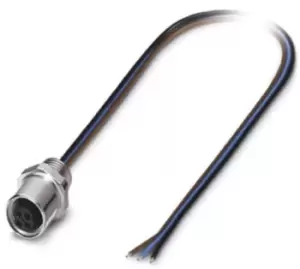 image of Phoenix Contact Sacc-E-M5Fs-3Con-M5/0,5 Sensor Cord, 3P, M5 Rcpt-Free End, 0.5M