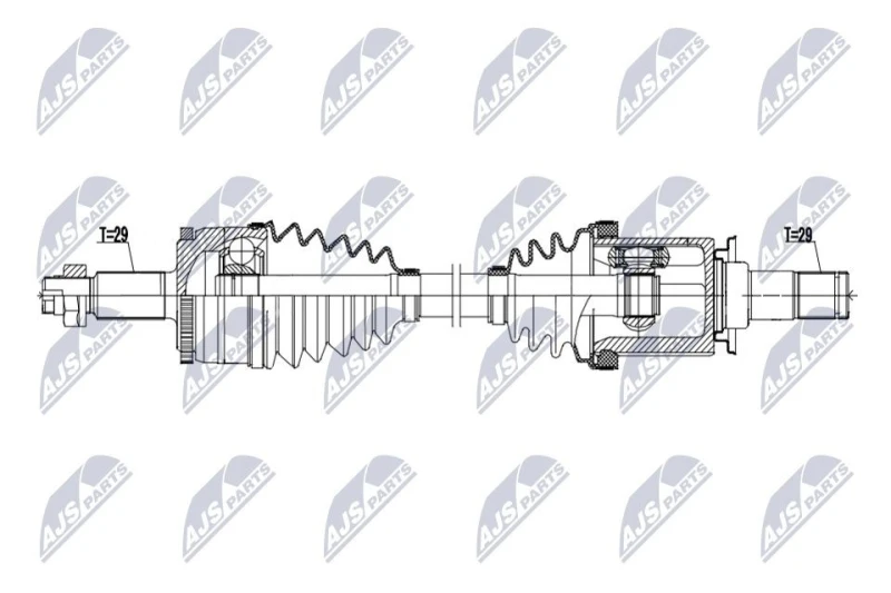 Image of NTY Drive shaft NTY NPW-LR-041