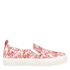 Image of Skechers Poppy Womens Canvas Trainers - White