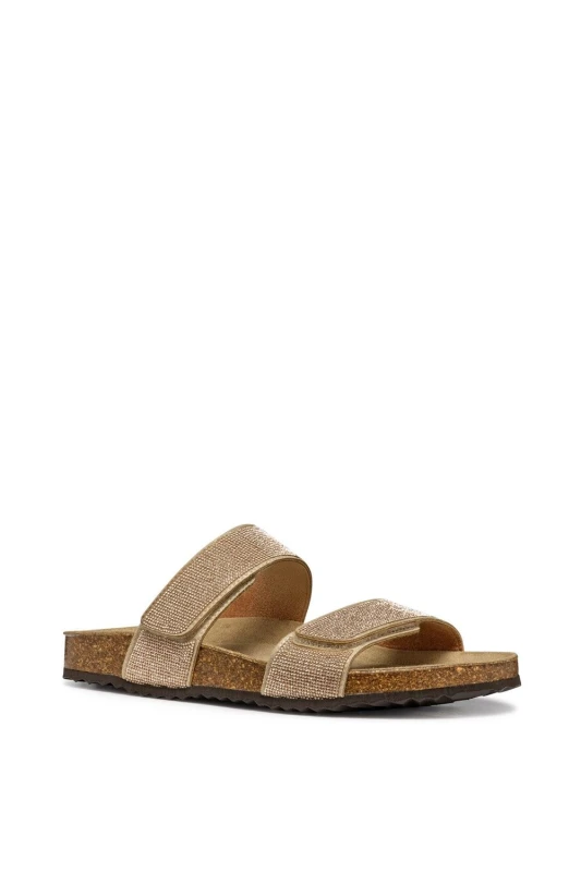 Image of Geox Womens D Brionia R Sandals in Rose Gold Size: 4 Rose Gold Female 4
