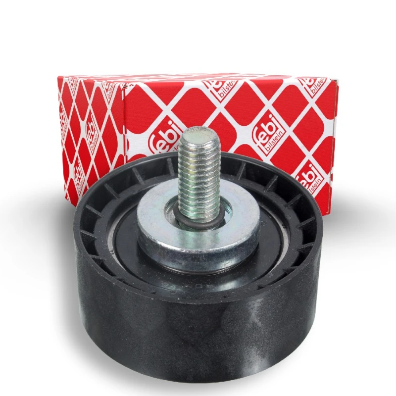 Image of FEBI BILSTEIN 21248 Idler Pulley with screw Plastic Deflection/Guide Pulley,v-ribbed belt (312)
