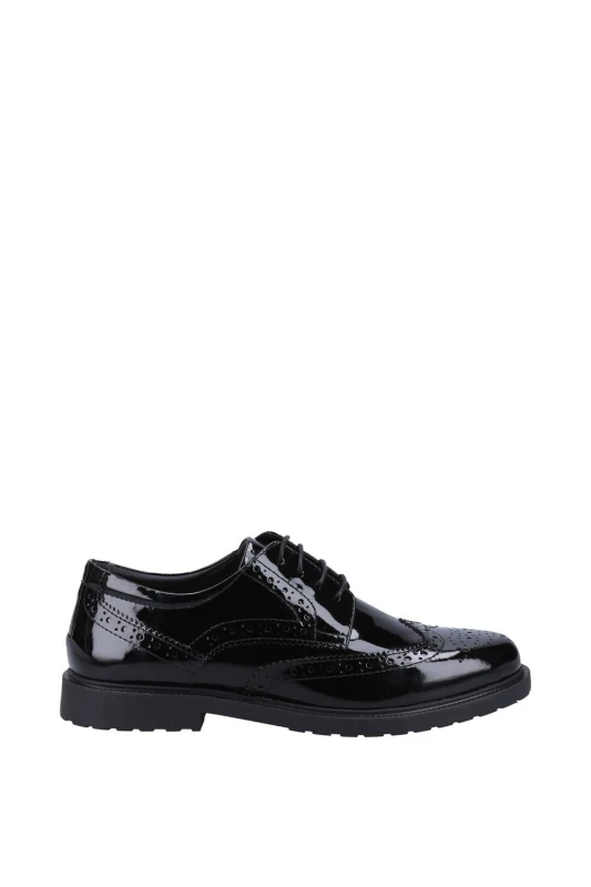 Image of Hush Puppies Womens Verity Brogue in Black Size: 6 Black Female 6