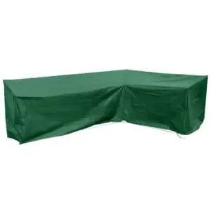 image of Cozy Bay Large Right-hand L Shape Sofa Cover In Green