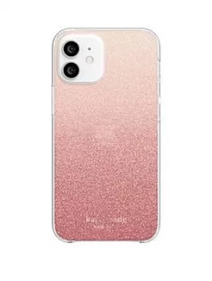 Image of Kate Spade New York Protective Hardshell Case For Freshman - Glitter Ombre Sunset - iPhone 12 Mini
