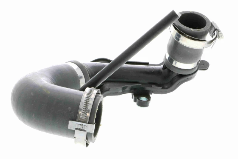 Image of VAICO V46-0737 Turbocharger Hose Rubber with fabric lining, Q+, original equipment manufacturer quality Rubber with fabric lining Charger Intake Hose
