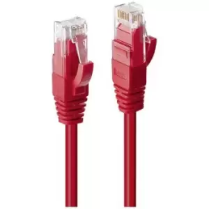 Image of LINDY 45450 RJ45 Network cable, patch cable 0.30 m Red
