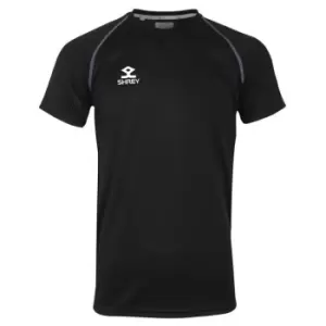 image of Shrey Performance Training Shirt S/S Junior - Black