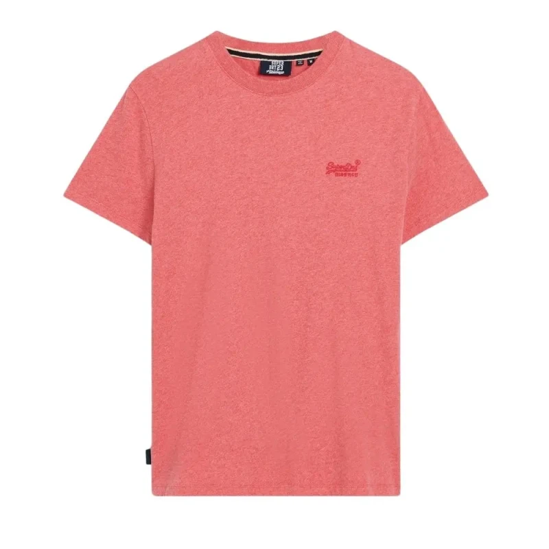 Image of Superdry Organic cotton T-Shirt Superdry Essential Rose Male 3XL
