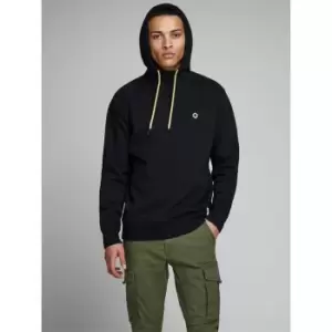 image of Jack and Jones Pinn Hooded Sweater Mens - Black