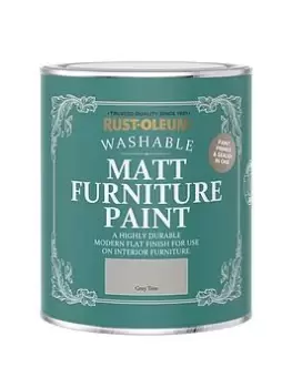 image of Rust-Oleum Matt Finish 750 Ml Furniture Paint - Grey Tree