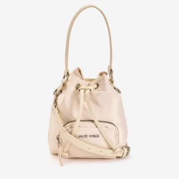 image of Jack Wills Mini Drawstring Bag - Cream