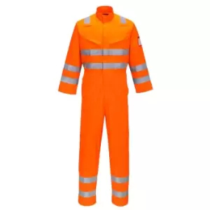 image of Araflame Hi Vis Flame Resistant Overall Orange 2XL 32"