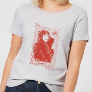 Image of Fantastic Beasts Tina Goldstein Womens T-Shirt - Grey - 3XL