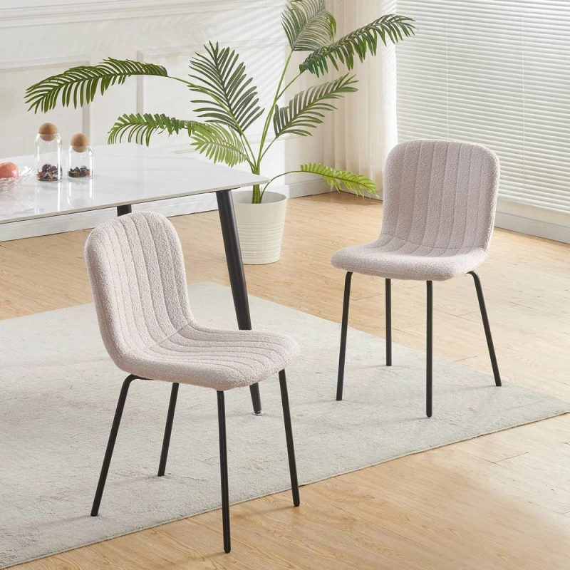 Image of MCC Direct Bella Luxe Set of 2 Dining Chairs Dining Chairs in Baby Pink Baby Pink Unisex