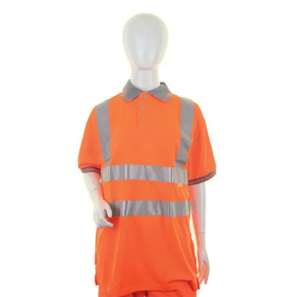 Image of Beeswift Beeswift Ladies High Visibility Short Sleeve Polo Shirt Orange L LPK26ORL