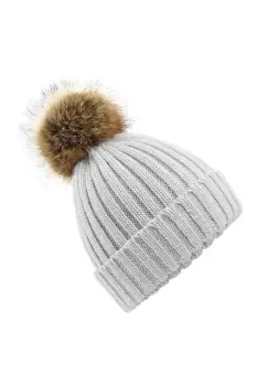 Image of Fur Pom Pom Chunky Beanie
