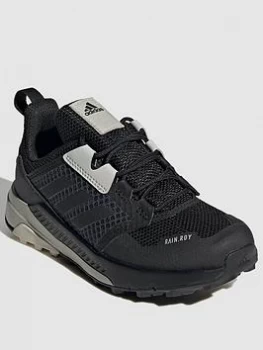 Image of adidas Kids Unisex Terrex Trailmaker RAIN/RDY Shoes - Black/Grey, Size 11