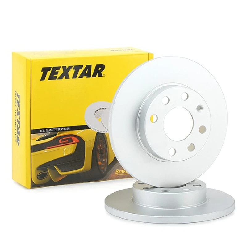 Image of TEXTAR 92020903 Brake disc solid, Coated, without wheel studs Brake Disc (82)