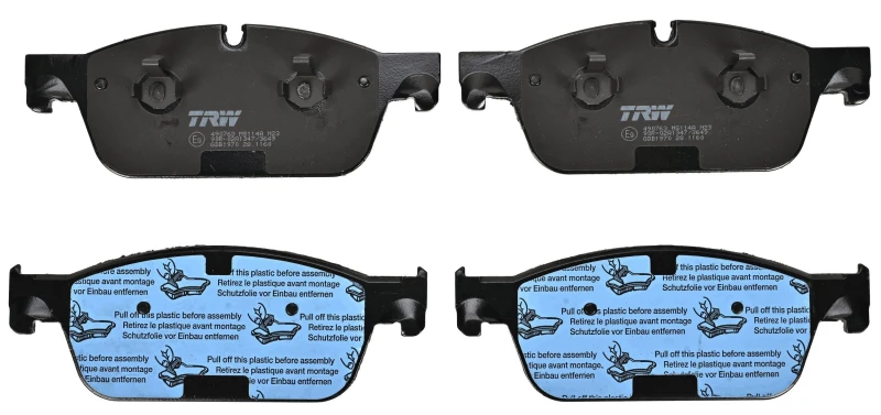 Image of TRW GDB1970 Brake pad set prepared for wear warning indicator Brake Pad Set,disc brake (402)