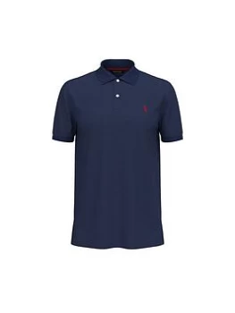 image of Ralph Lauren Golf Short Sleeve Stretch Mesh Polo - Navy Size M Men