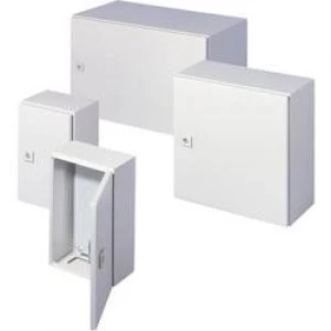 Image of Switchboard 600 x 600 x 210 Steel plate Grey white RAL 7035 Ri