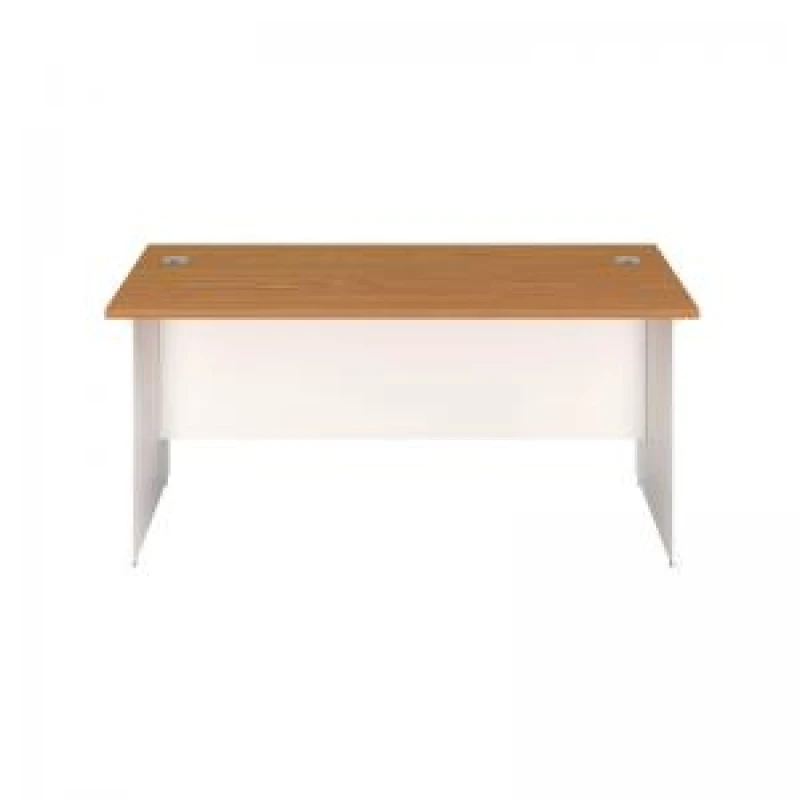 Image of Jemini Rectangular Panel End Desk 1800x800x730mm Nova Oak KF804840