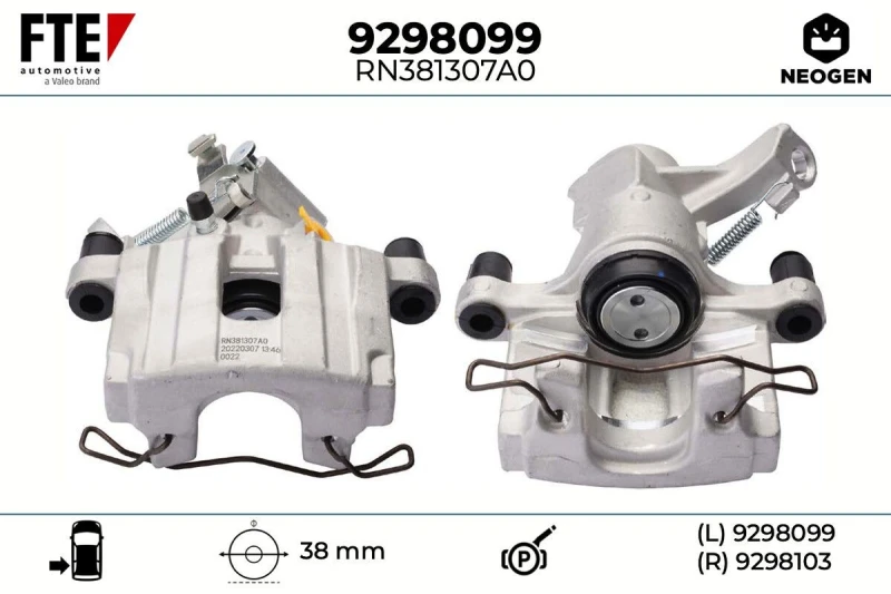 Image of Brake caliper FTE 9298099