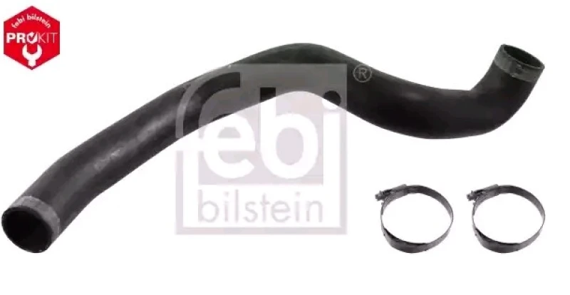 Image of FEBI BILSTEIN 49135 Radiator Hose OE Turbo NEW, EPDM (ethylene propylene diene Monomer (M-class) rubber), with clamps EPDM (ethylene propylene diene M