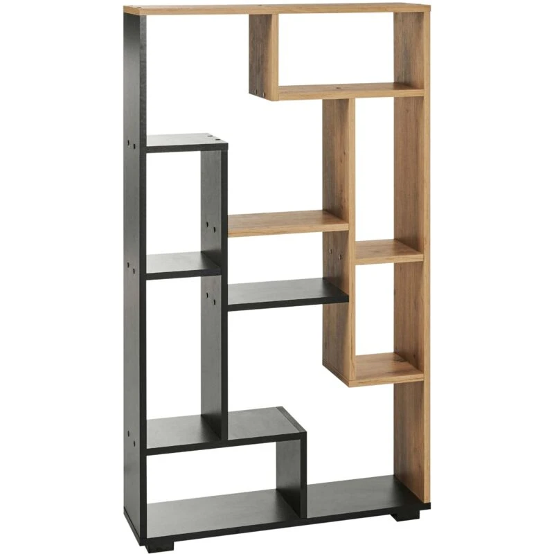 Image of Beliani Shelving Unit Alma 122cm Brown/ Black