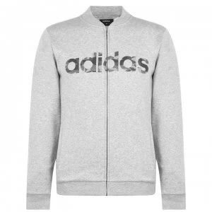 Image of adidas Mens Camouflage Bomber Track Top - Grey/DkGrey