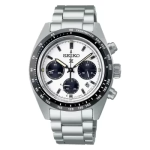 Image of Seiko Prospex Speedtimer Solar Quartz White Dial Stainless Steel Bracelet Mens Watch SSC813P1 (Expected delivery Mid-December)