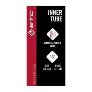 image of ETC Inner Tube 16 X 1 3/8 Schrader Valve 40mm